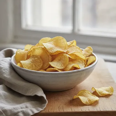 Chips de pomme de terre maison