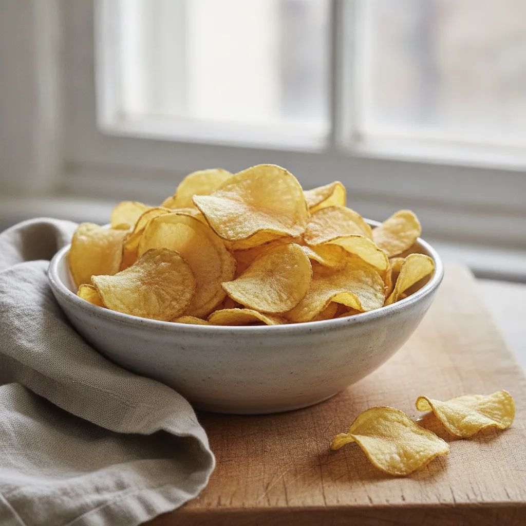 Chips de pomme de terre maison