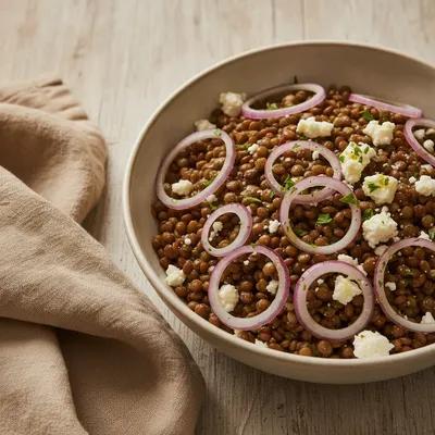Salade de lentilles à la feta