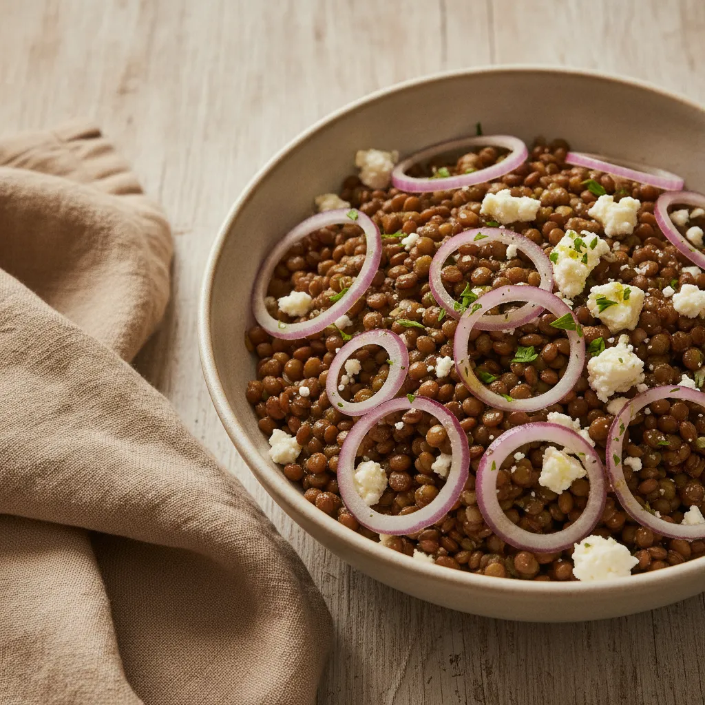 Salade de lentilles à la feta