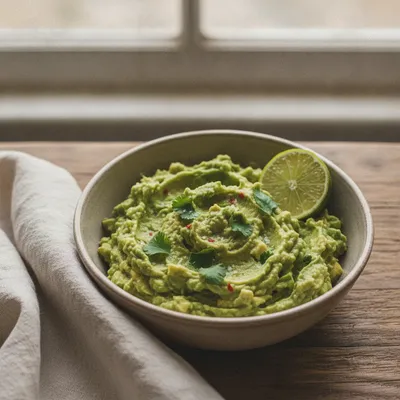 Guacamole maison au citron vert