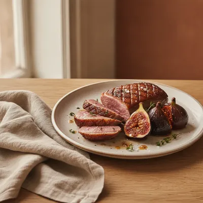 Magret de canard aux figues