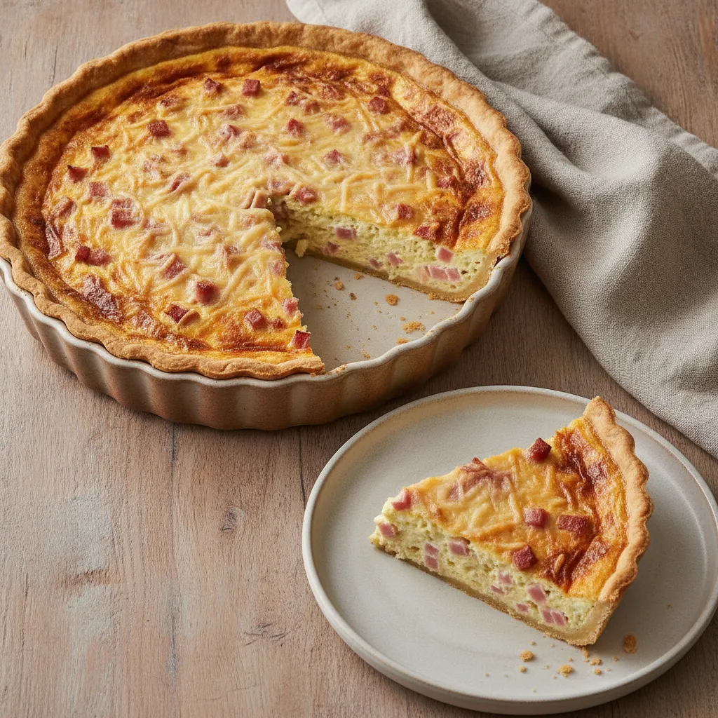 Quiche au jambon et au comté