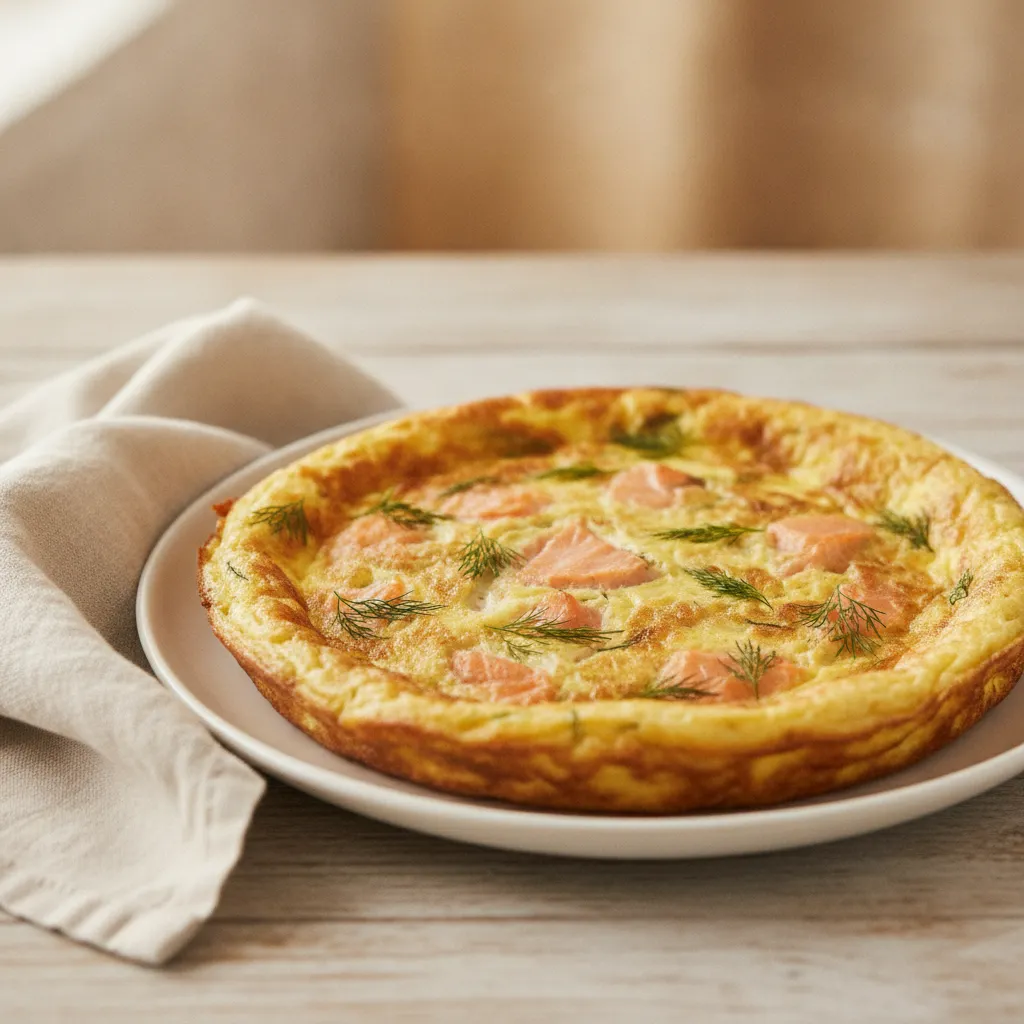 Frittata au saumon fumé