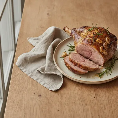 Gigot d'agneau au four