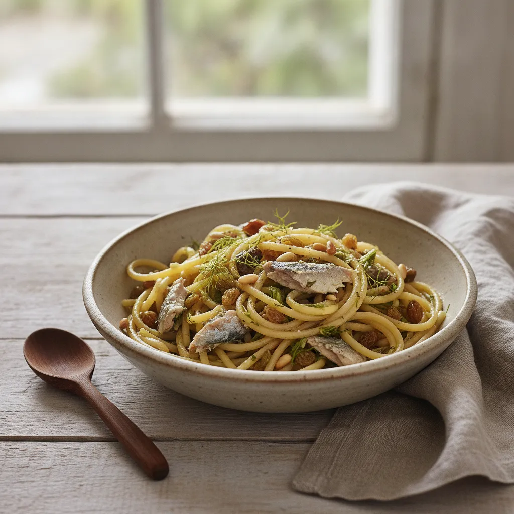 Pâtes aux sardines à la sicilienne