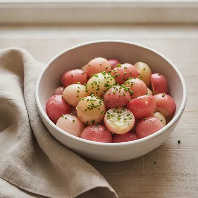 Radis poêlés au beurre et à la ciboulette