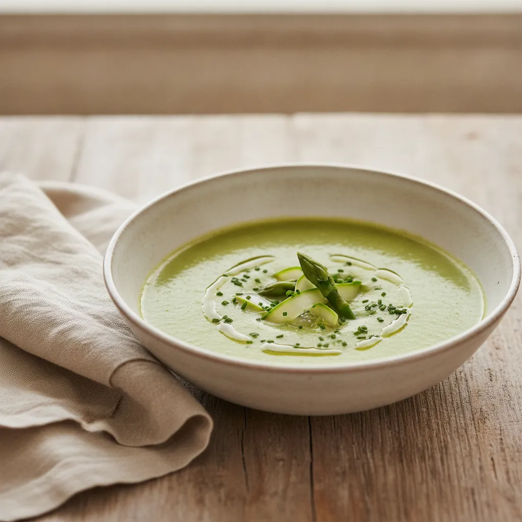 Velouté d'asperges vertes
