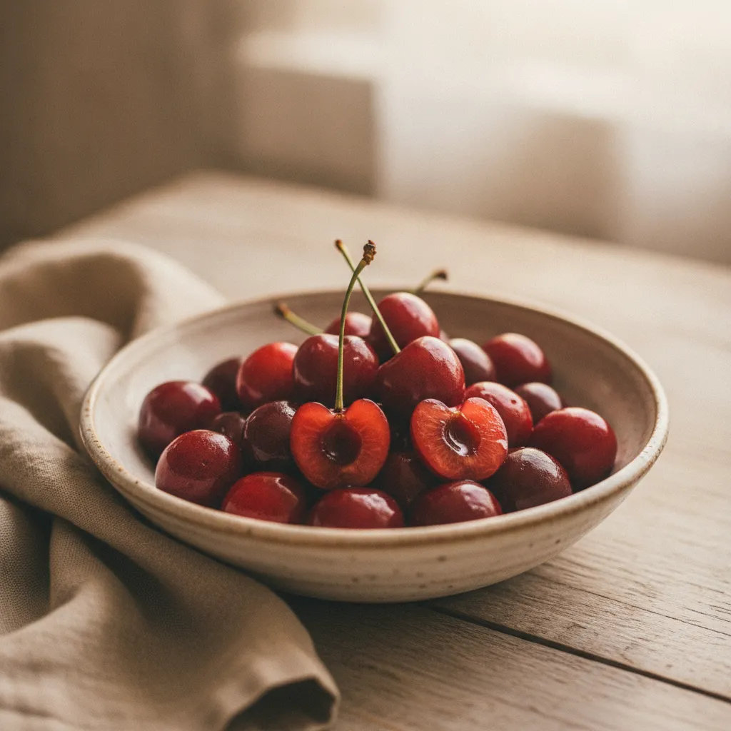 Cerises au sirop