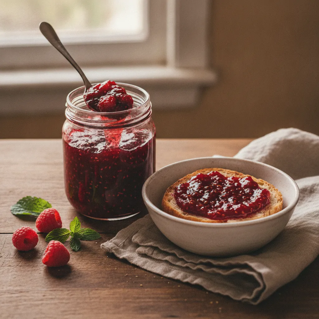 Confiture de framboises