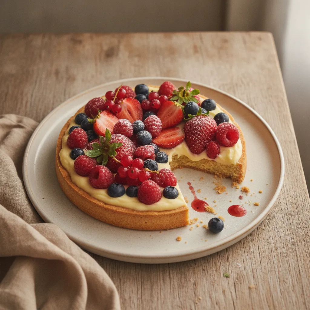 Tarte aux fruits rouges