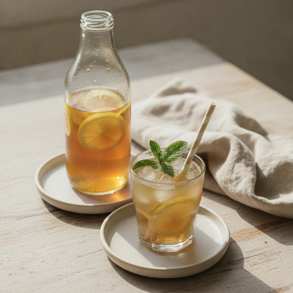 Thé glacé au citron