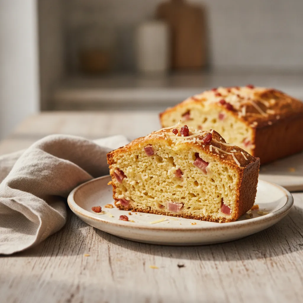 Cake aux lardons et au comté