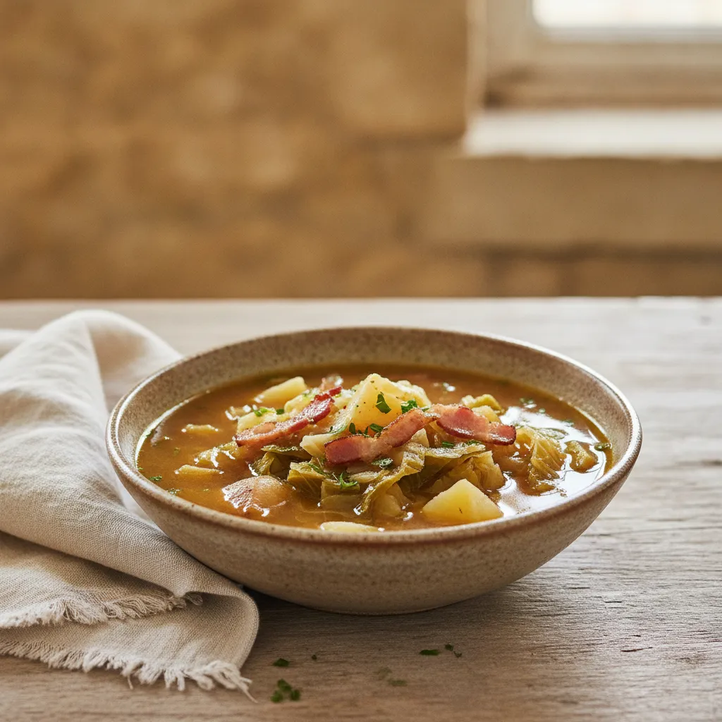 Soupe de chou et lard