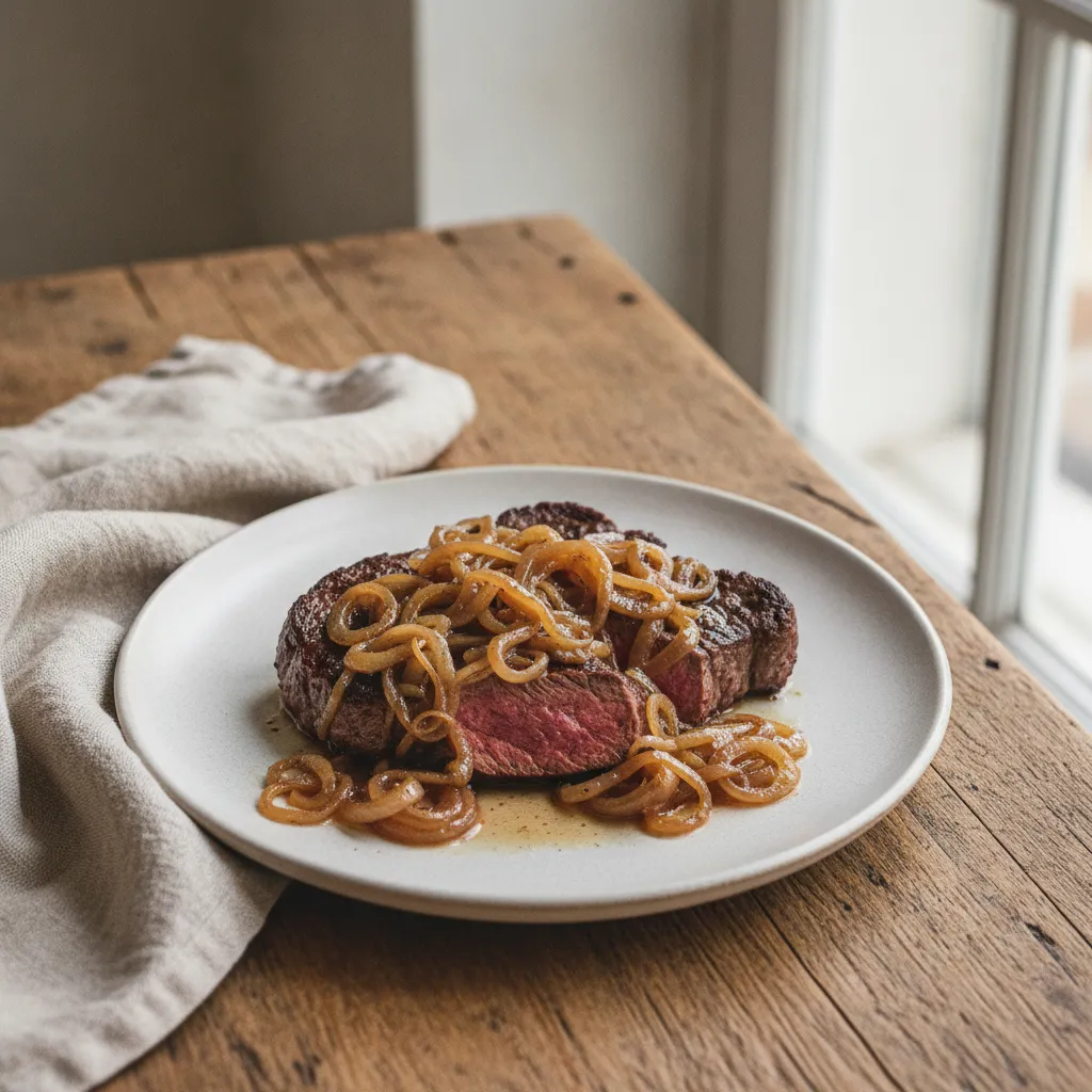 Bavette à l'échalote