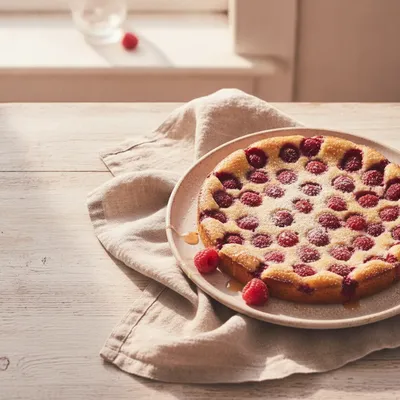 Clafoutis aux framboises