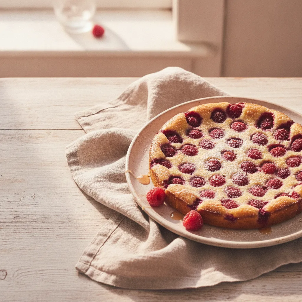 Clafoutis aux framboises