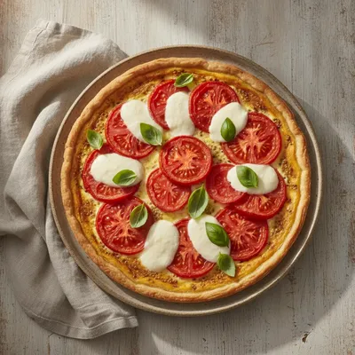 Quiche tomate et moutarde