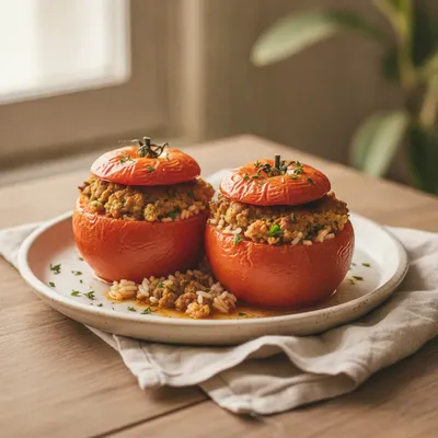 Tomates farcies à la viande