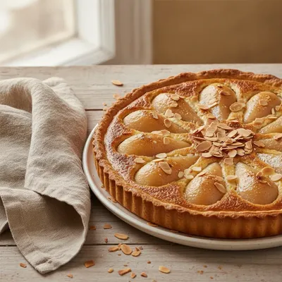 Tarte Bourdaloue aux poires