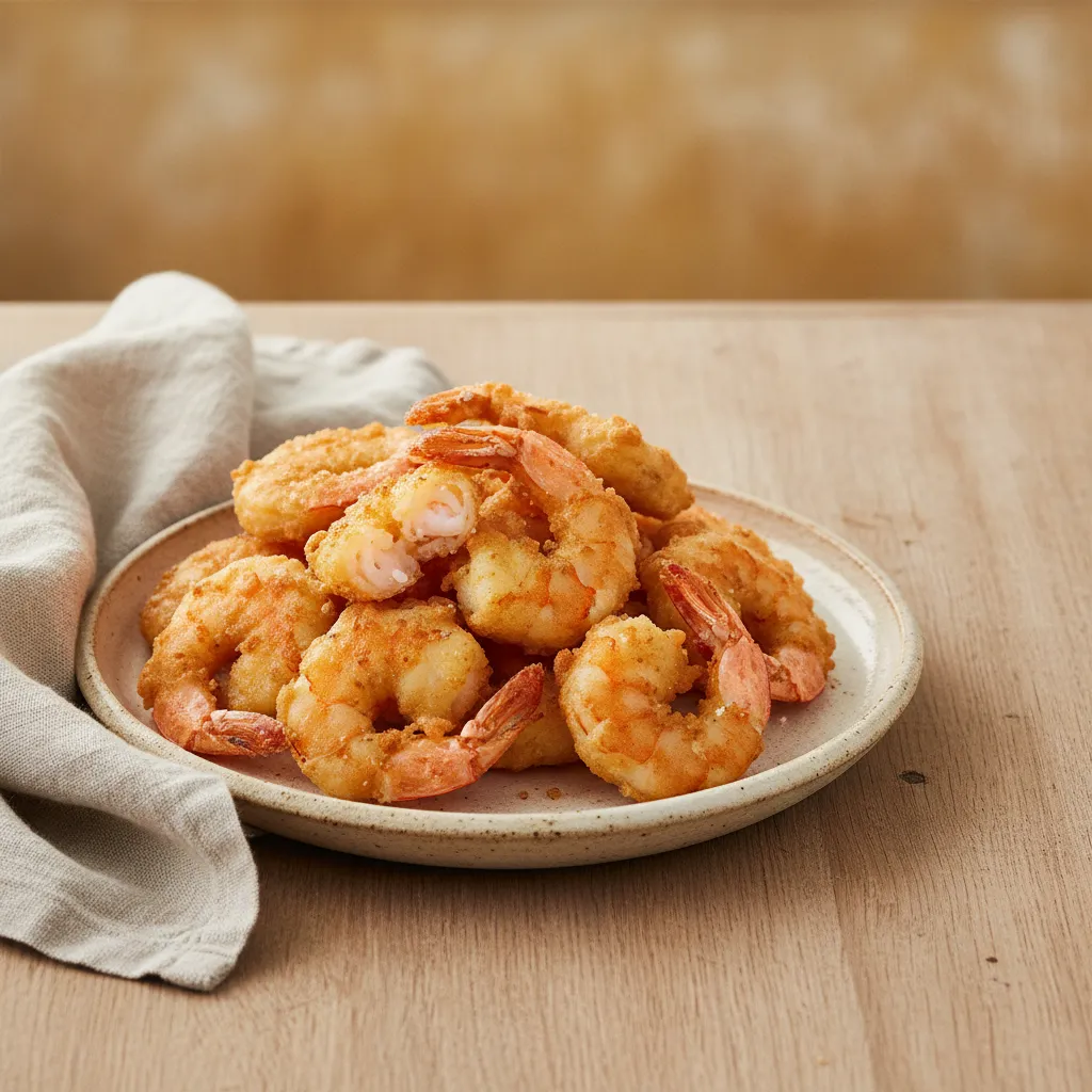 Beignets de crevettes croustillants
