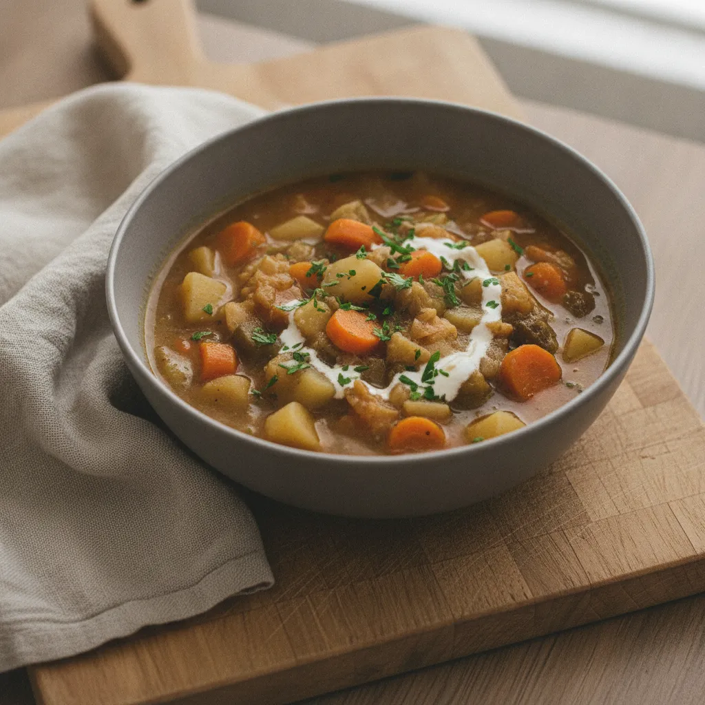 Soupe de légumes d'hiver