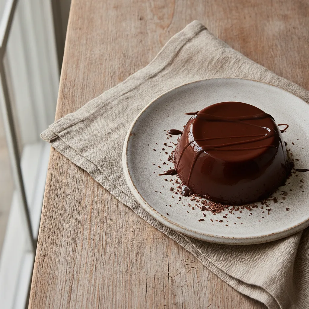 Panna cotta au chocolat