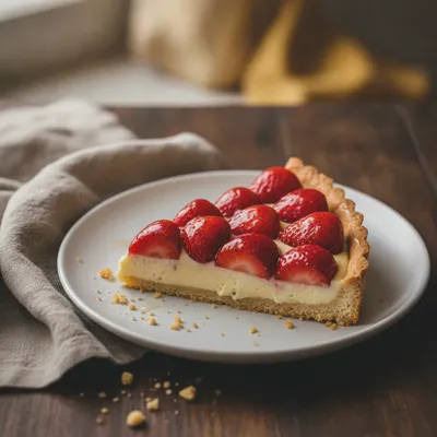 Tarte aux fraises sur pâte sablée