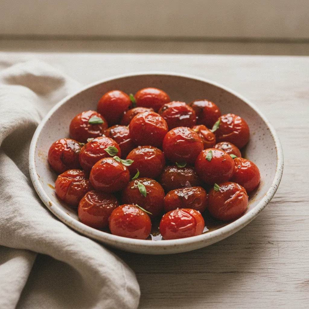 Tomates cerises rôties au balsamique