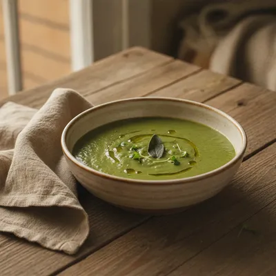 Velouté de chou kale et pomme de terre