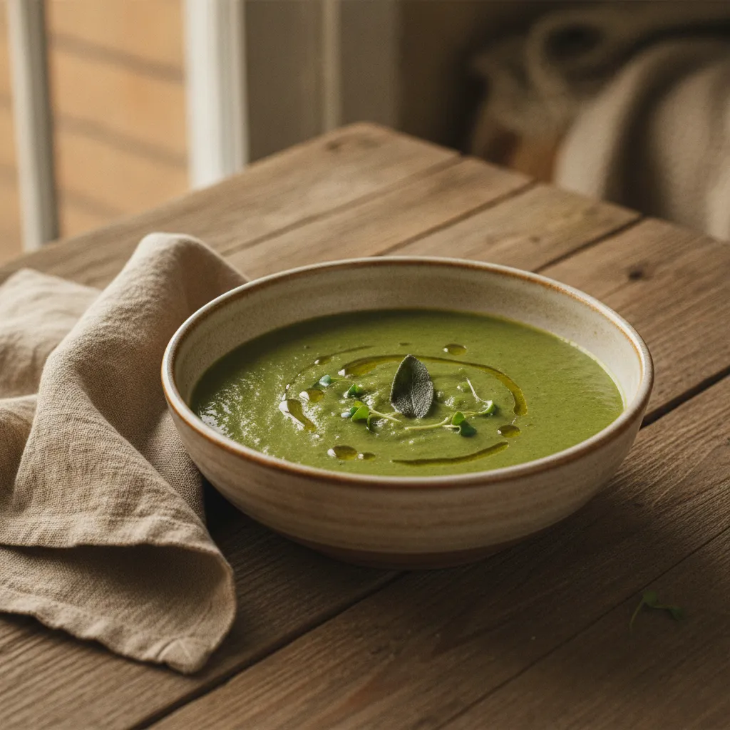 Velouté de chou kale et pomme de terre