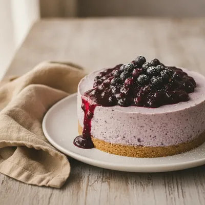 Cheesecake au cassis