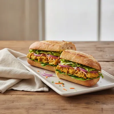 Sandwich poulet-curry