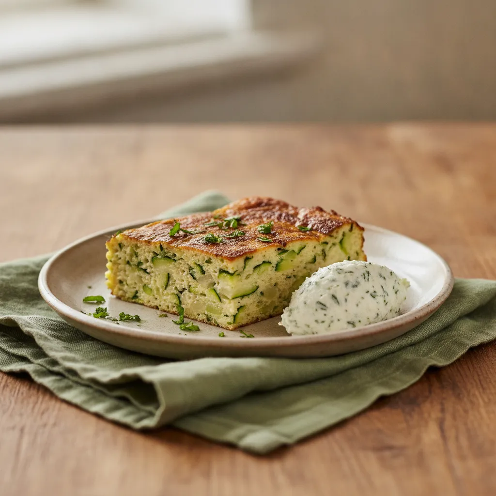 Pain de courgettes à la menthe