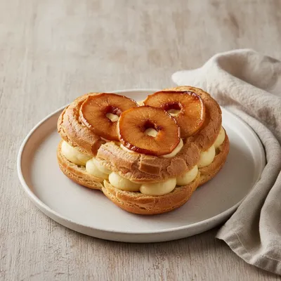 Cœur de choux à la vanille et pommes caramélisées