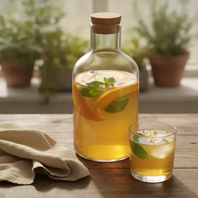 Eau aromatisée mangue et basilic
