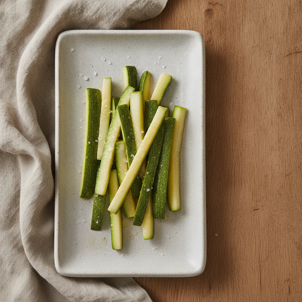 Courgettes lacto-fermentées